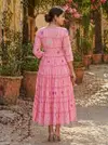 Ka 1258 Muslin Silk With Gingham Print Designer Kurti Collections